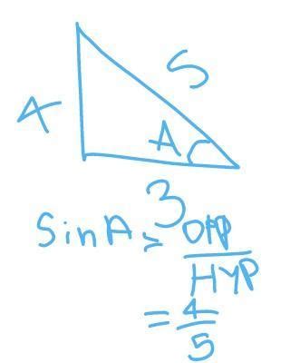if sin A = 3/4 , calculate the values of cos A and tan A - Brainly.in