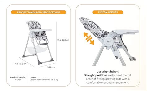 Buy Joie Snacker 2 in 1 Highchair to Table Chair - Compact Fold Baby ...