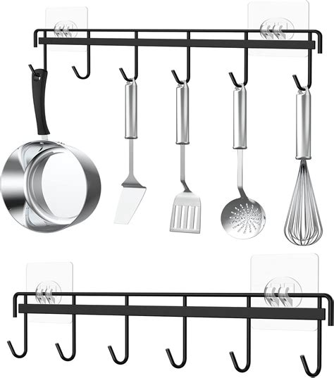 Buy Myfolrena Kitchen Utensil Hanger Holder Adhesive Kitchen Hanger ...