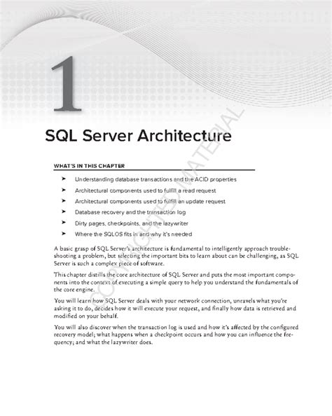SQL Server Architecture: Understanding Core Components and Transactions ...