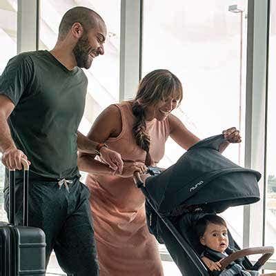 Nuna TRVL Cabin Friendly Baby Stroller-With Cup Holder-One Touch Fold ...