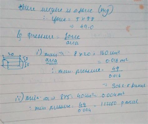 Calculate the greatest and the least pressure exerted by a metal block ...