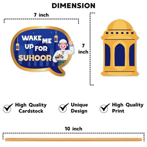 Photobooth Props For Eid/Ramadan (Blue) – Festiko