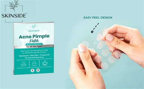 Skinside Acne Pimple Patches for Face Pimples (72 Patches) Hydrocolloid ...