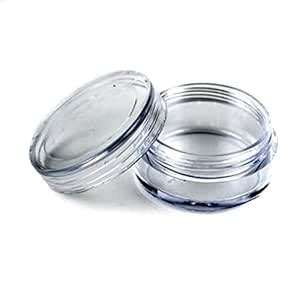 Buy Jovana 100 Pcs Clear Plastic Cosmetic Sample Containers 5 Gram ...