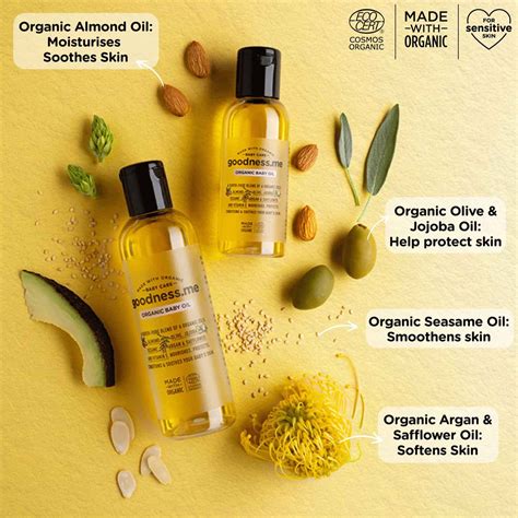 Buy GOODNESS.ME CERTIFIED ORGANIC BABY MASSAGE & HAIR OIL SUPER BLEND ...