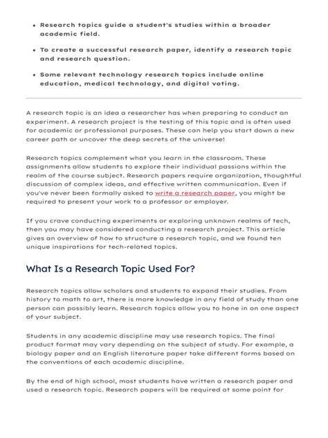 Image result for Research Topics in Technology