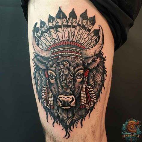 Native american chest tattoo - Bronctattooaus.com