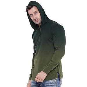 Buy GRITSTONES Tan dye Hooded T-Shirt GSHDOMB2029-P (Small) at Amazon.in