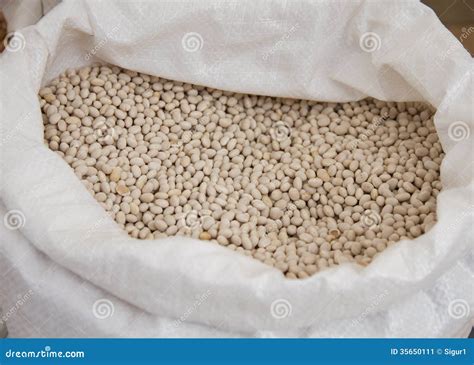 Bag of Beans - stock image. Image of vegetable, grain - 35650111