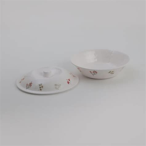 Buy Meadows Theme Melamine Printed Serving Bowl with Lid - 1.4L from ...