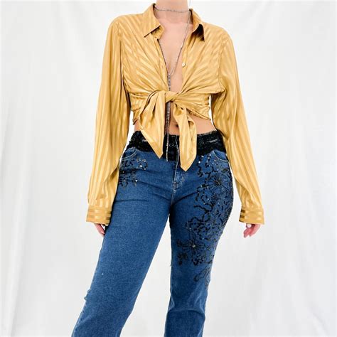 Women's Gold Shirt | Depop