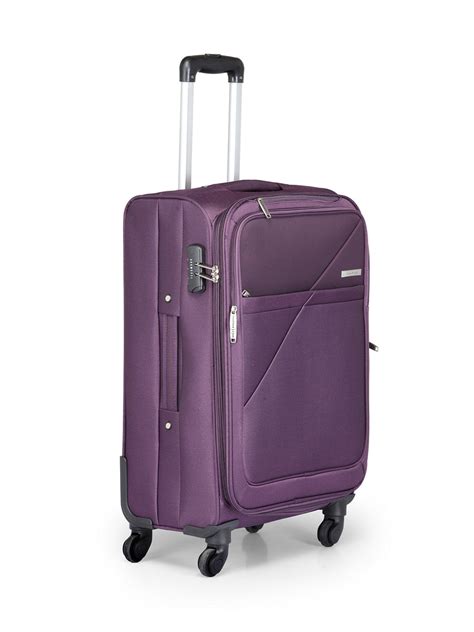 Teakwood Unisex Purple Trolley Bag -Medium – Teakwood Leathers