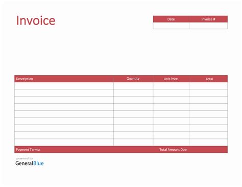 invoices free template