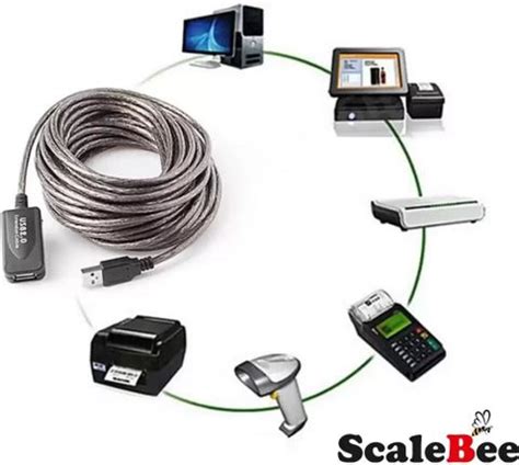 SCALEBEE TV-out Cable USB 2.0 Active Extension Repeater Cable Male to ...