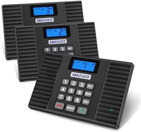 SANZUCO 60D Intercoms Wireless for Home, 18 Channel Home Intercom ...