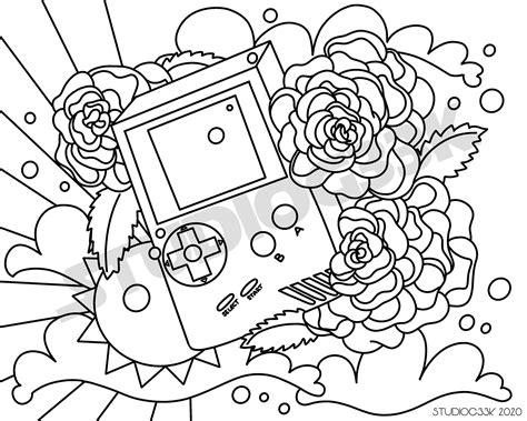 Printable Video Game Coloring Pages