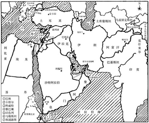 世界地图中东地区 的图像结果