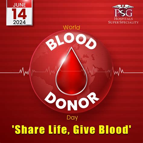 Donate blood, give hope | World Blood Donor Day – PSG Hospitals in ...