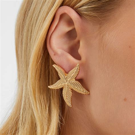 Statement Starfish Stud Earrings - Accessorize India
