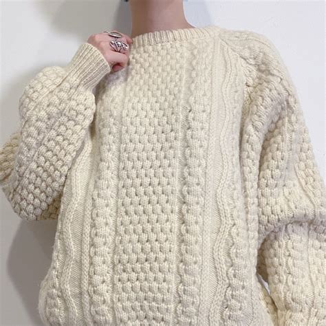 fisherman knit sweater | LEMON