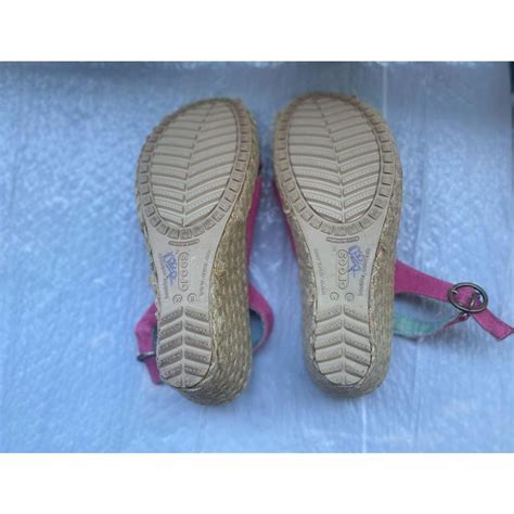 Crocs Women's A-Leigh Wedge Pink Espadrilles Sandals... - Depop