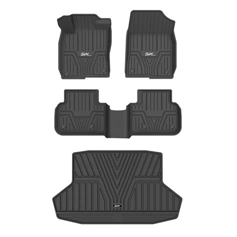 3W Custom Floor Mats Ford F250 F350 F450 F550 2017-2025 Super Duty ...