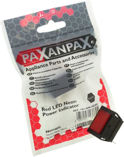 Buy Paxanpax Red LED Neon Power Indicator Light for Numatic Henry ...