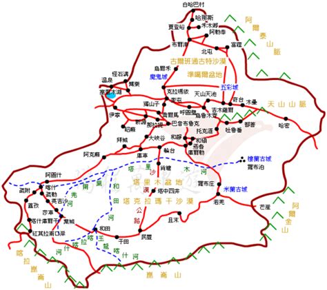 南北疆路线图 - 新疆01