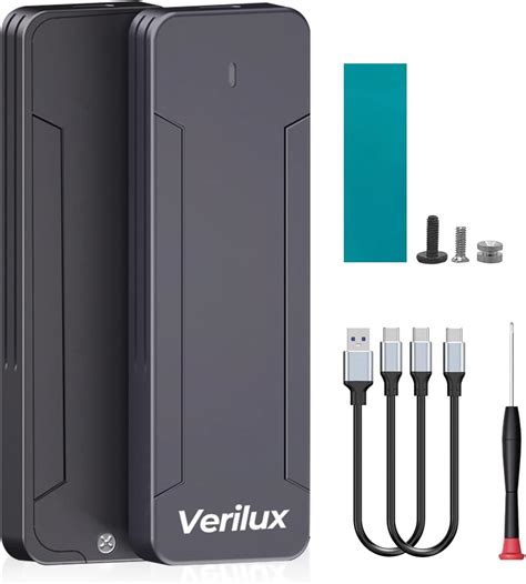 M.2 NVMe SSD Enclosure, USB C External NVMe SSD Enclosure, 10Gbps M.2 ...