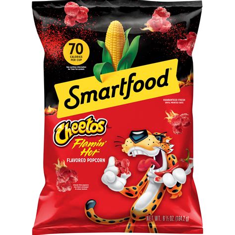 Smartfood Cheetos Flamin Hot Flavored Popcorn 6.5 oz Bag Spicy Cheesy ...