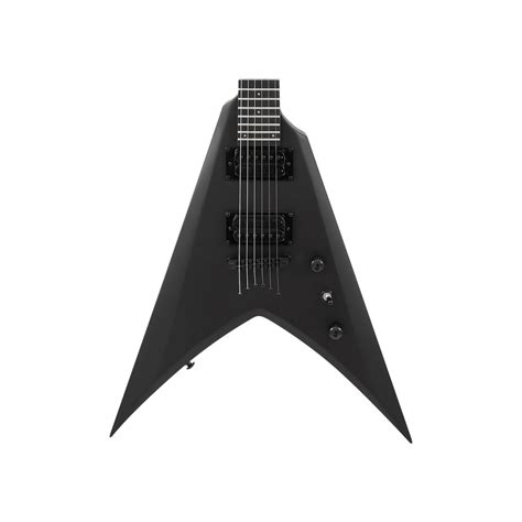 S BY SOLAR VB4.6C-E V-STYLE CARBON BLACK MATTE ELECTRIC GUITAR / WITH ...