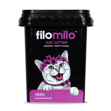 Buy filomilo- 100% Natural Bentonite Scented Cat Litter for Small ...