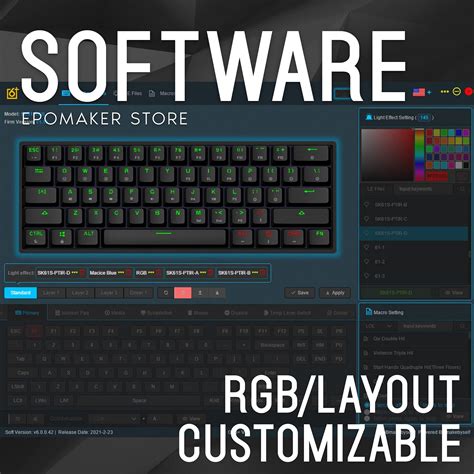 EPOMAKER SKYLOONG SK61 61 Keys 60% Hot Swappable Programmable ...