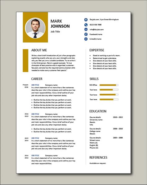Image result for Free CV Examples