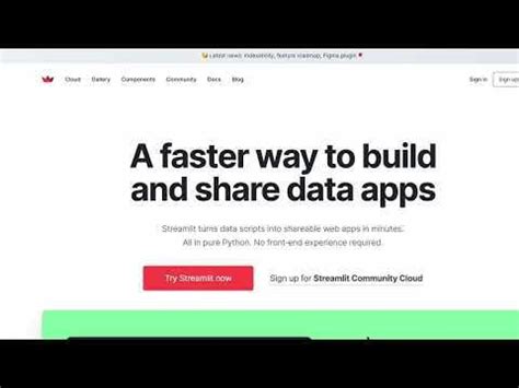 Streamlit Tutorial 的图像结果