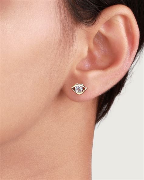 Pack of 3 Stud Earrings In Lips Shape Design – VOYLLA