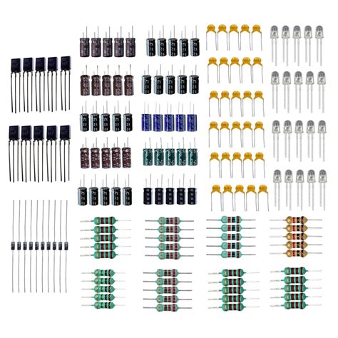 Electronic Spices Electronic Capacitors/Resistance Kit - 200 Pcs ...