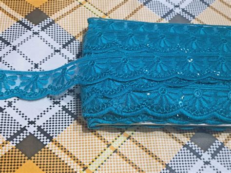Organza Sitara Multi lace Length of 4 Meter with 1 inch in Size ...