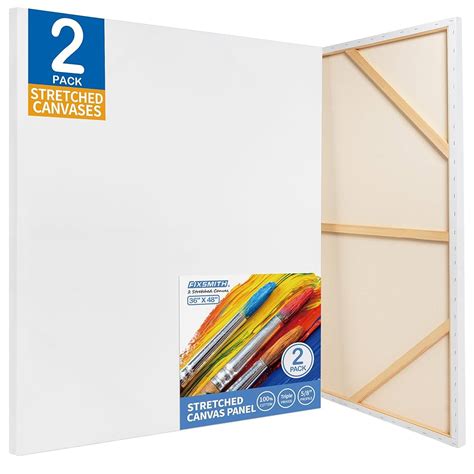 36x48 Canvas Large Stretched Canvas 2-Pack - 36"x48", 100% Cotton ...