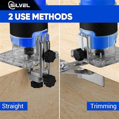 Silvel Wood Router 800W Wood Routers for Woodworking 6.5Amp 1.25HP Hand ...