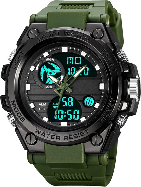 GBB Orologi digitali sportivi da uomo, orologio sportivo impermeabile ...