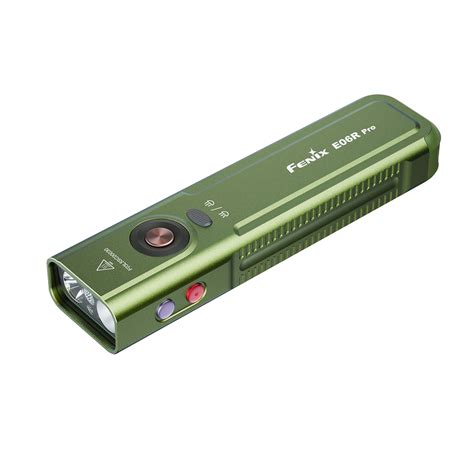 Fenix E06R PRO LED Flat Torchlight with White, UV, Red & Spectrum Ring ...