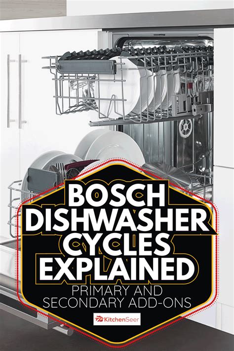 Bosch Dishwasher Cycles Explained—Primary And Secondary Add-Ons