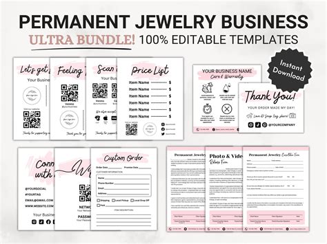 Permanent Jewelry Business Starter Kit, Permanent Jewelry Warranty Care ...