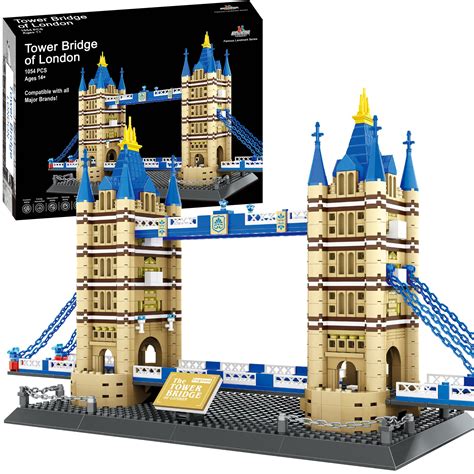 Buy APOSTROPHE Games Tower Bridge Building Block Set (1,052 Pieces ...