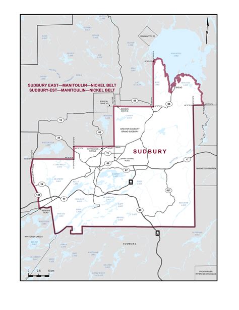 Sudbury | Maps and Boundary Descriptions – 2023 Representation Orders | Elections Canada