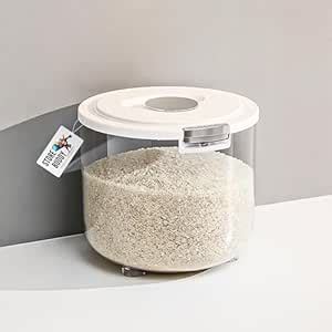 Store Buddy Rice Storage Container Barrel | Air Tight Transparent ...