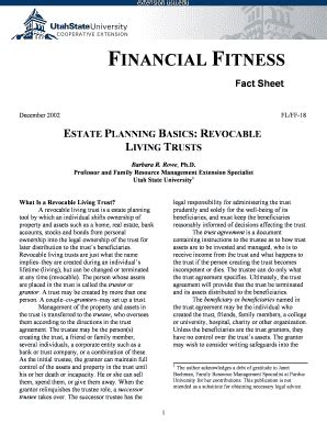 Revocable Living Trust Form Utah - Fill Online, Printable, Fillable ...