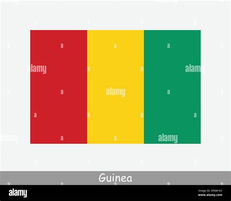 National Flag of Guinea. Guinean Country Flag. Republic of Guinea ...